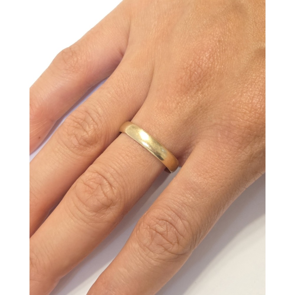 Vintage 10k Yellow Gold Wedding Band Size 10.25
